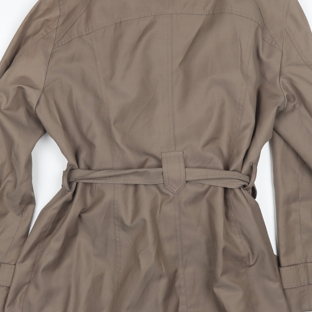 Debenhams Womens Brown   Trench Coat Coat Size 16