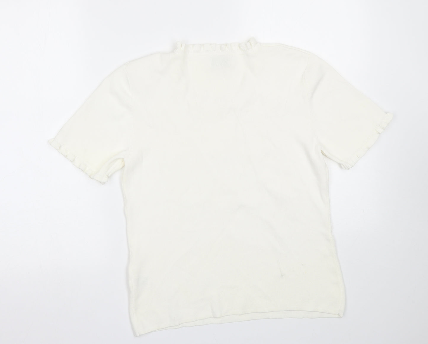 Roman Womens White   Basic T-Shirt Size S