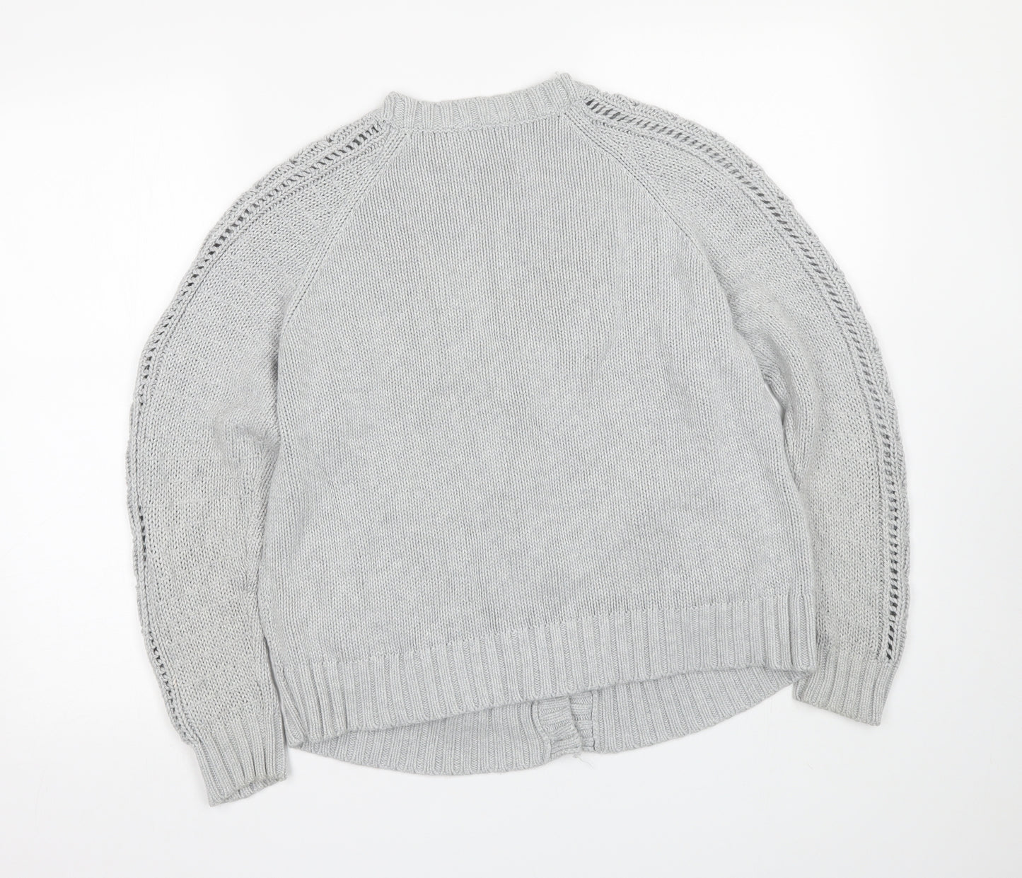 M&S Womens Grey   Cardigan Jumper Size 18