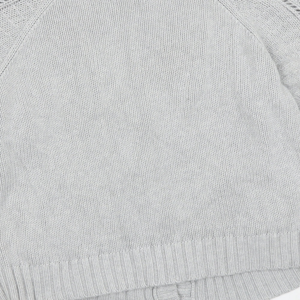 M&S Womens Grey   Cardigan Jumper Size 18
