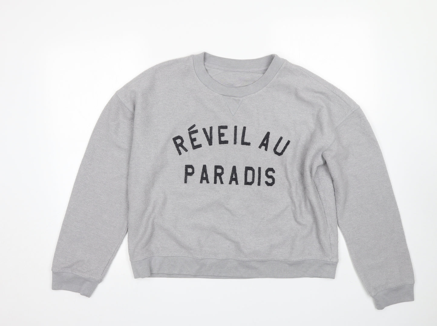 Topshop Womens Grey   Pullover Sweatshirt Size 12