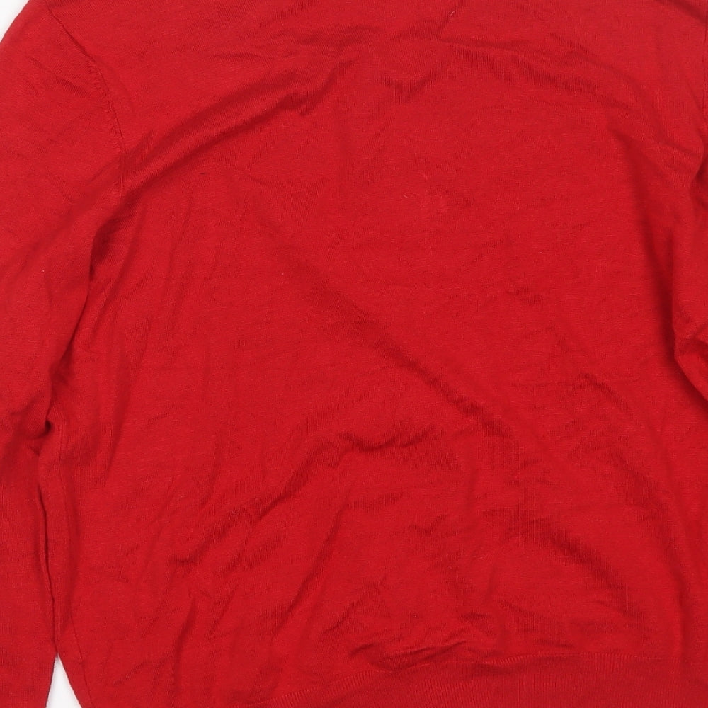 George Womens Red   Cardigan Jumper Size 18