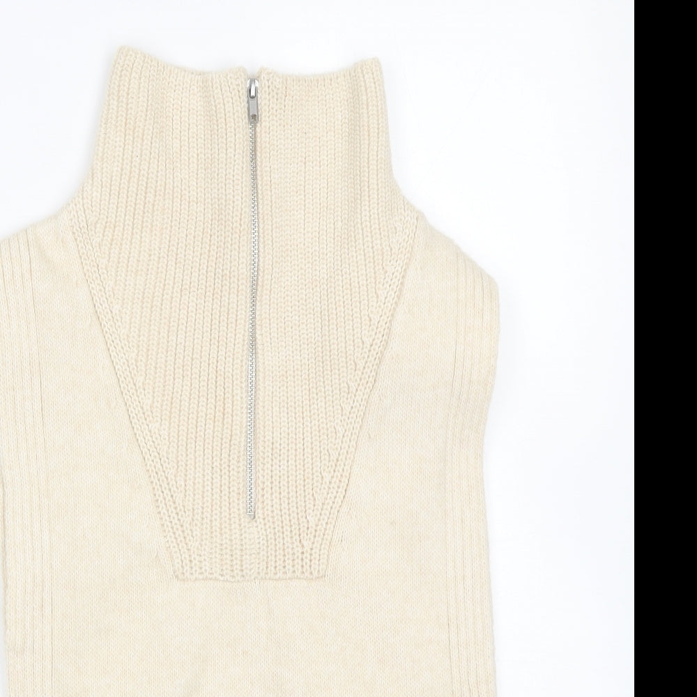 H&M Womens Beige   Vest Jumper One Size