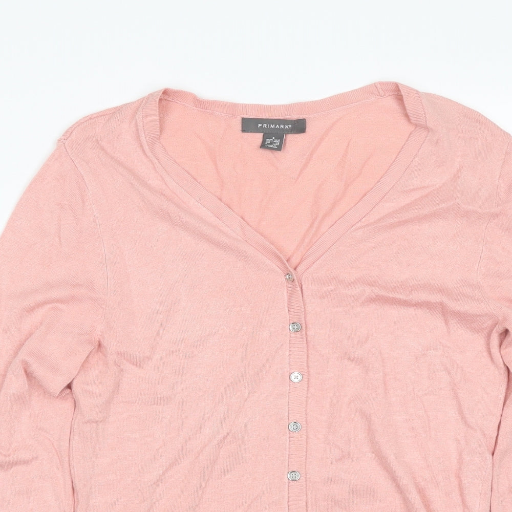 Primark Womens Pink   Cardigan Jumper Size S