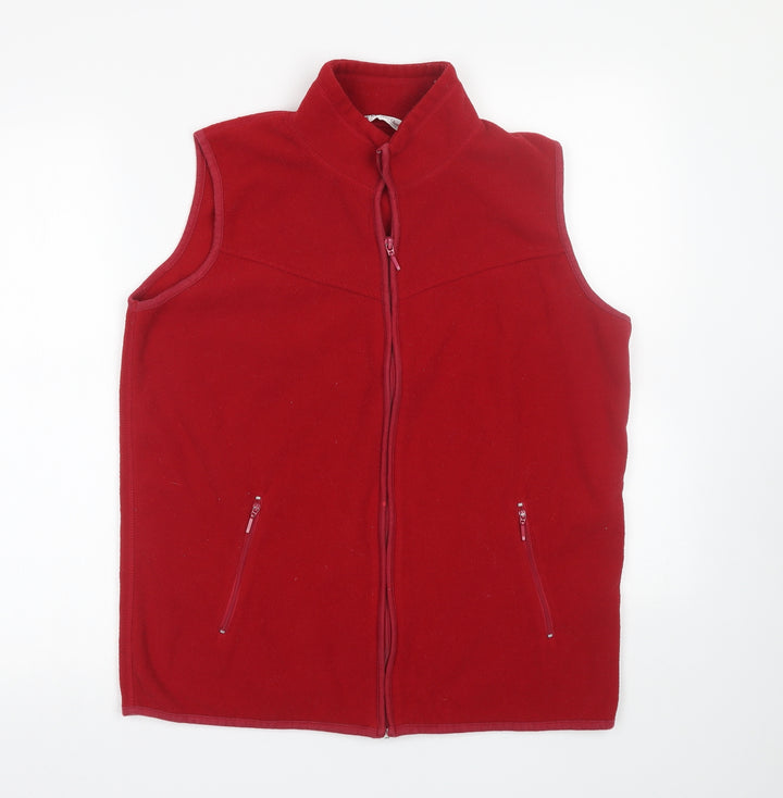 EWM Womens Red Full Zip Sweatshirt Size M