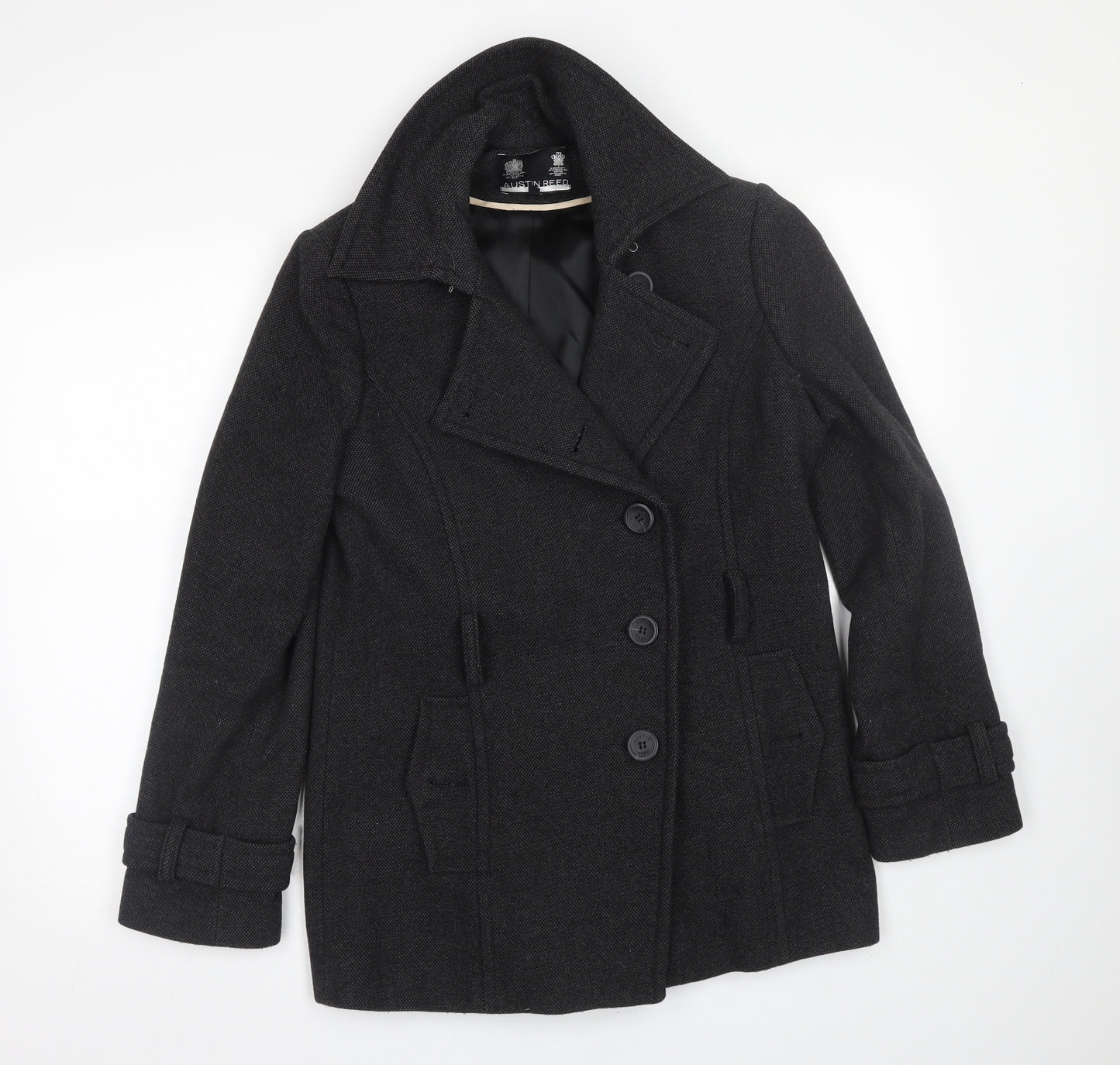 Austin Reed Womens Grey   Trench Coat Coat Size 10