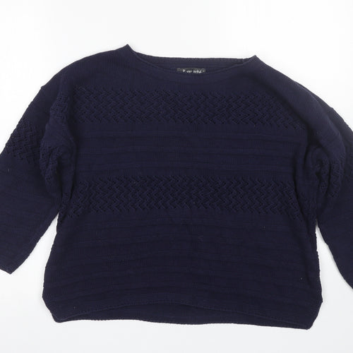 Bonmarché Womens Blue   Pullover Jumper Size S