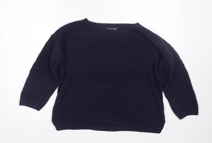 Bonmarché Womens Blue Pullover Jumper Size S