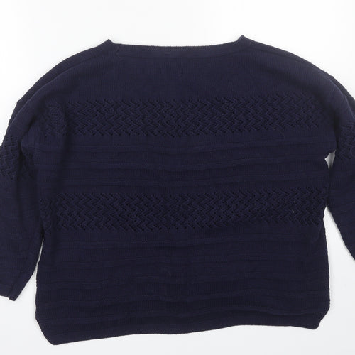Bonmarché Womens Blue   Pullover Jumper Size S