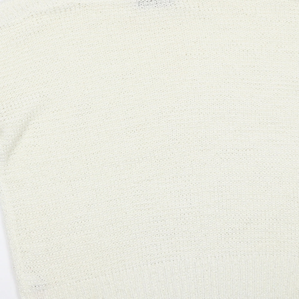 Wallis Womens White   Basic T-Shirt Size S