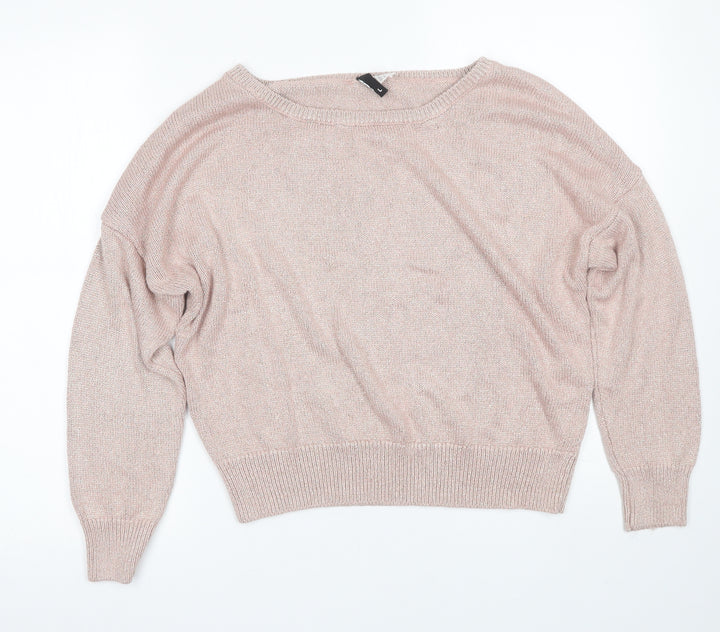 H&M Womens Pink   Pullover Jumper Size L