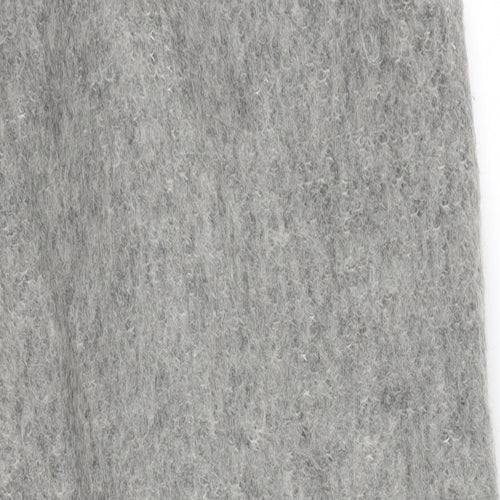 Topshop Womens Grey   Trench Coat Coat Size S