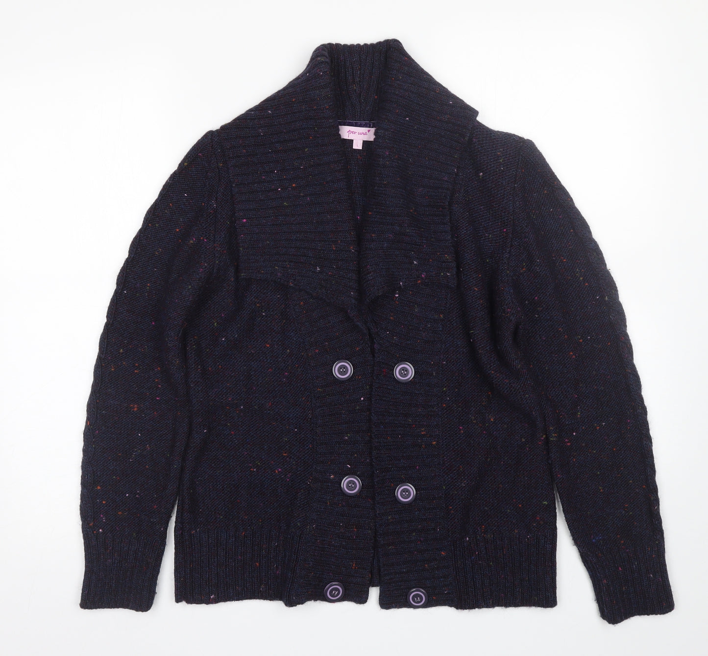 Per Una Womens Blue   Cardigan Jumper Size L