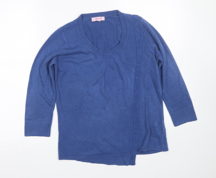 Per Una Womens Blue   Pullover Jumper Size 12