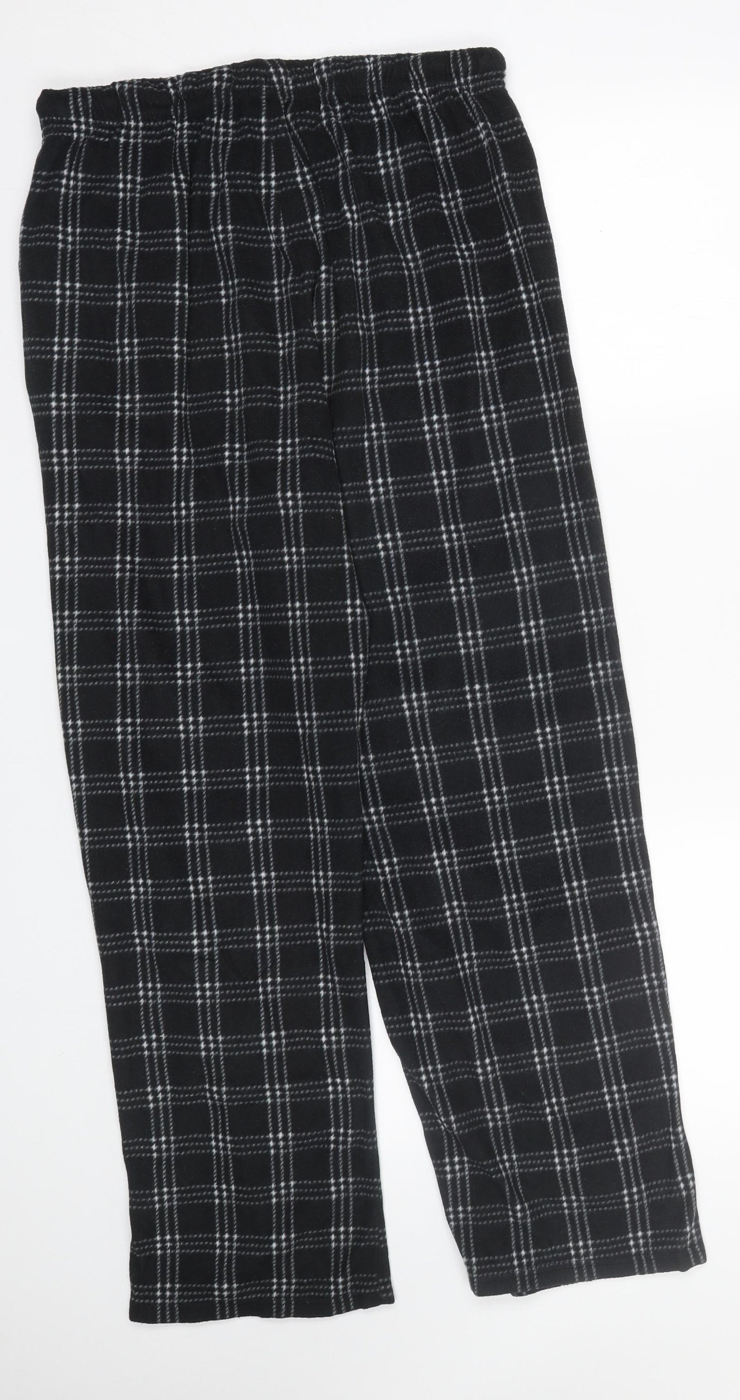Primark Womens Black Plaid  Cami Pyjama Pants Size L