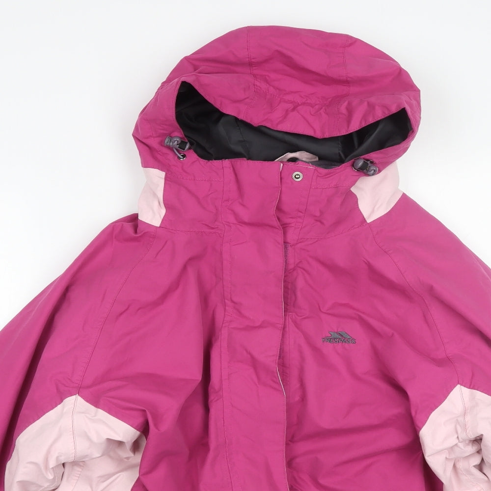Tresspass Womens Pink   Rain Coat Coat Size 18