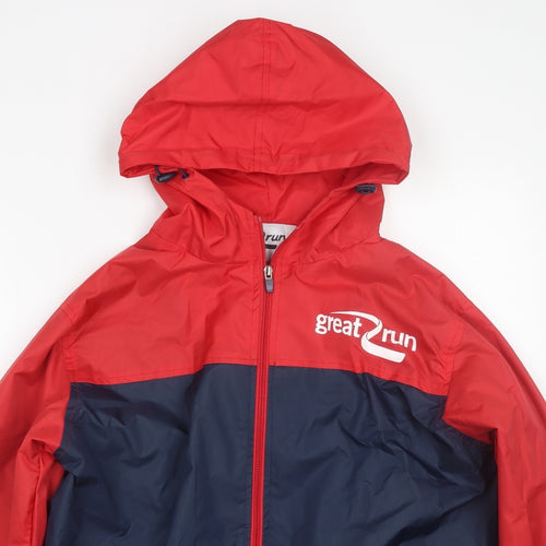 Great Run Mens Red   Rain Coat Coat Size S
