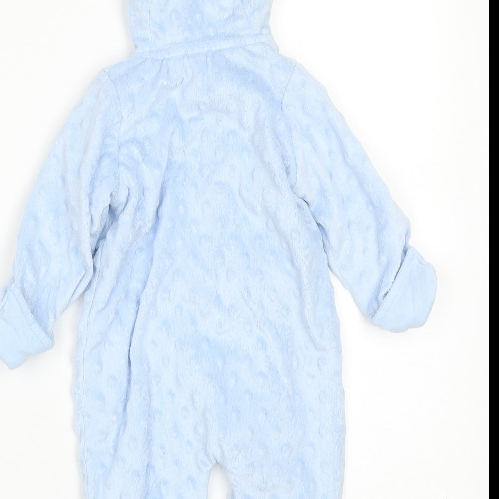 George Baby Blue Polka Dot  Babygrow One-Piece Size 0-3 Months