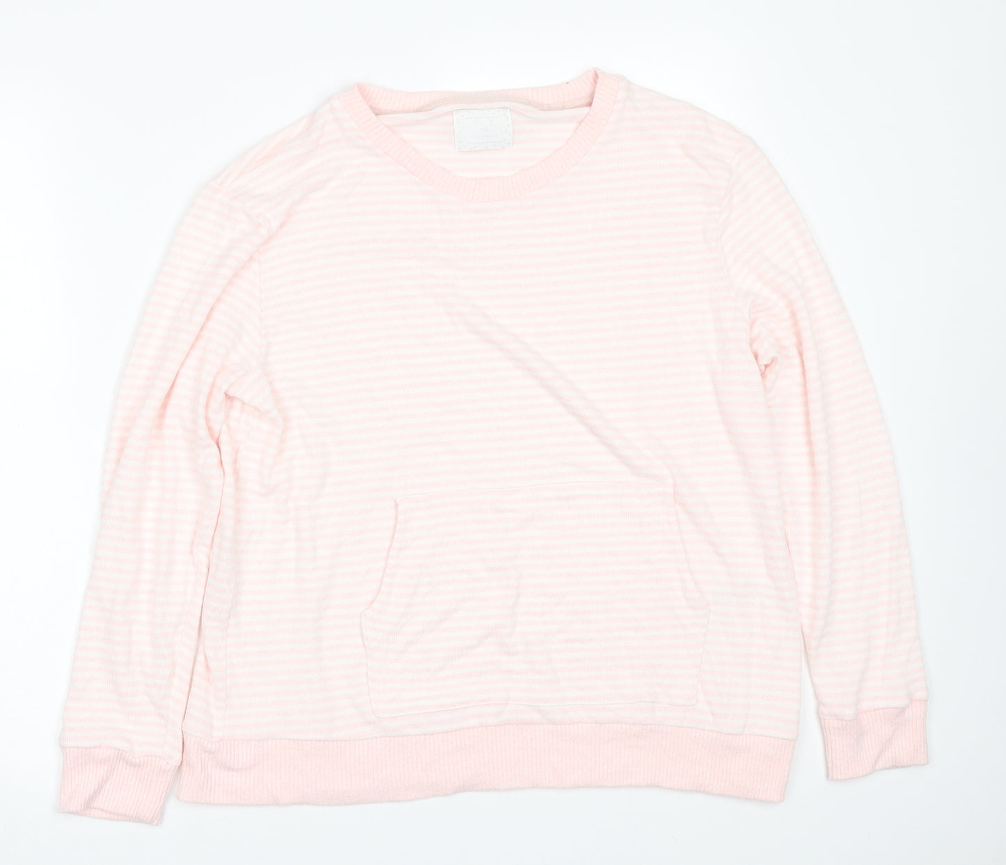 Matalan Womens Pink Striped  Top Pyjama Top Size 18