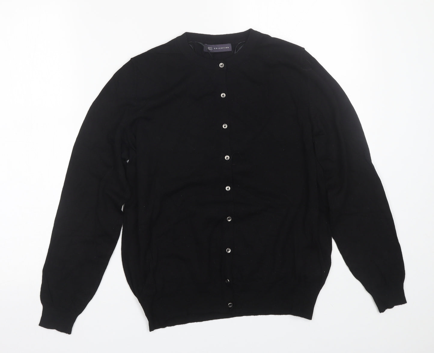 M&S Womens Black   Cardigan Jumper Size 16