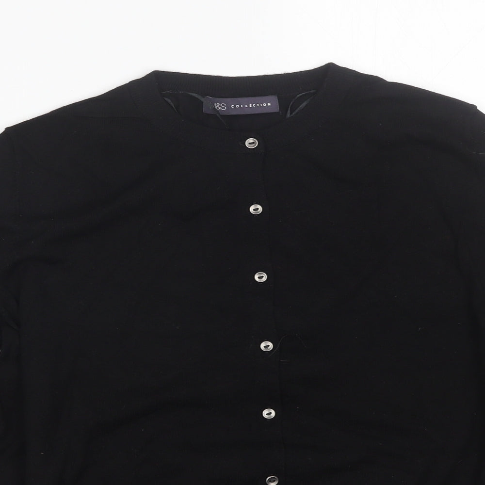 M&S Womens Black   Cardigan Jumper Size 16