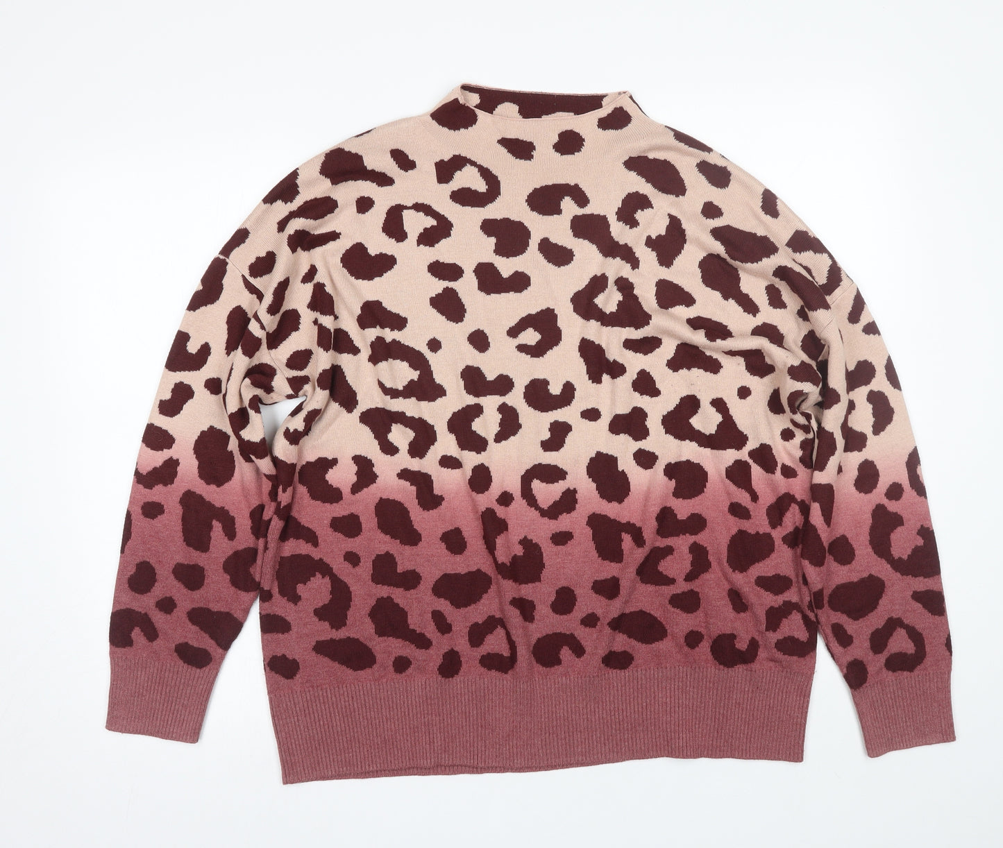 NEXT Womens Red Animal Print  Pullover Jumper Size L