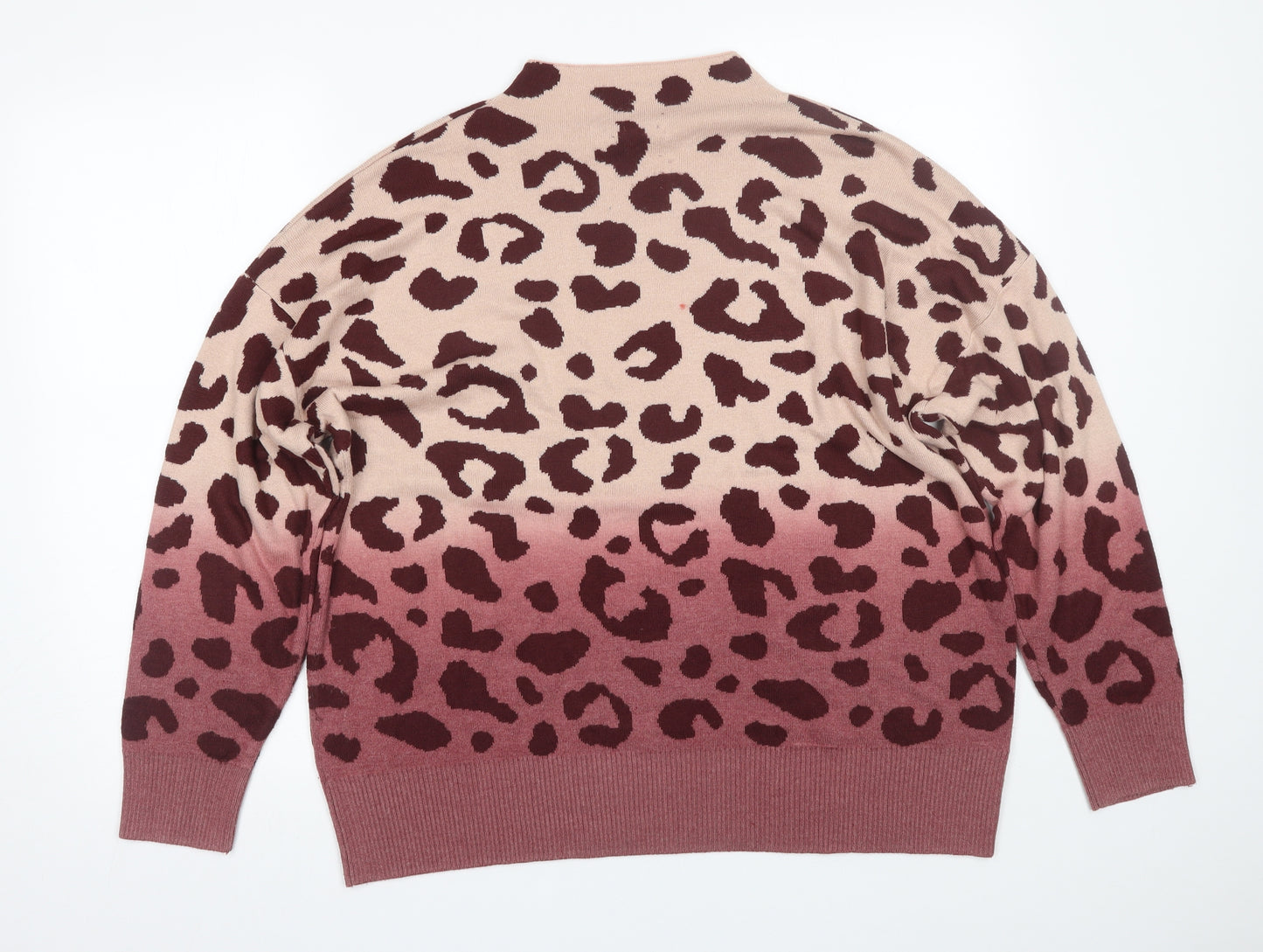 NEXT Womens Red Animal Print  Pullover Jumper Size L