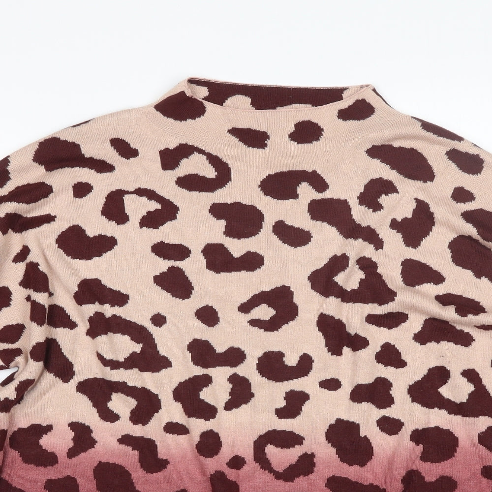 NEXT Womens Red Animal Print  Pullover Jumper Size L