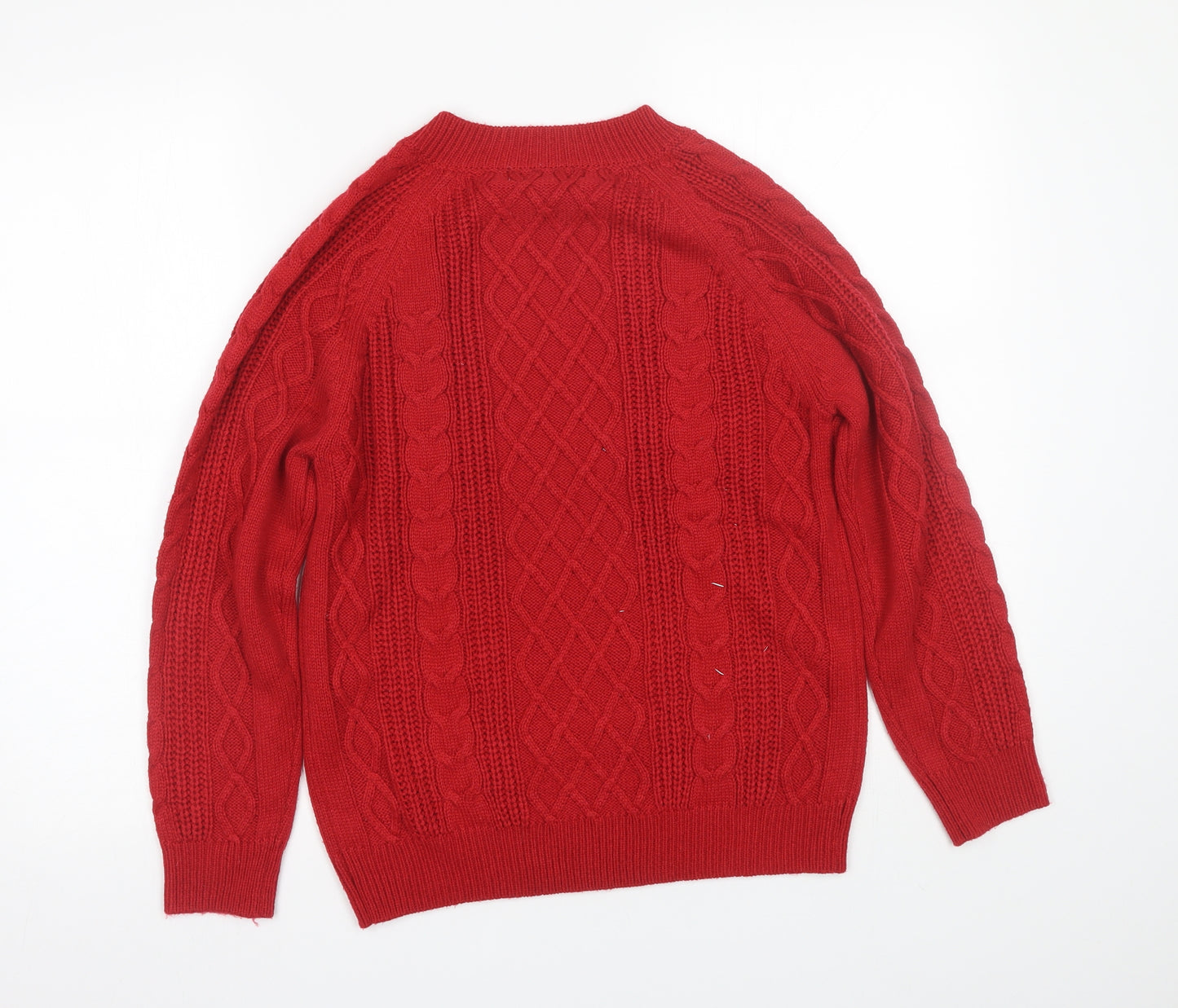 Poppy Womens Red   Pullover Jumper Size 12