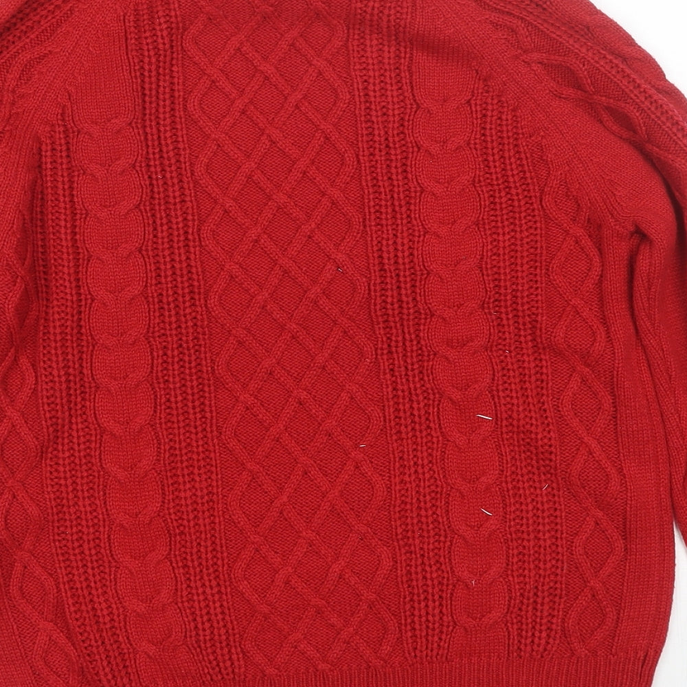 Poppy Womens Red   Pullover Jumper Size 12