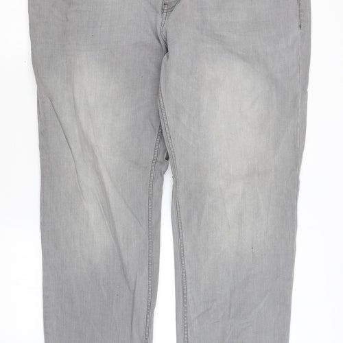 George Mens Grey   Straight Jeans Size 42 in L31 in