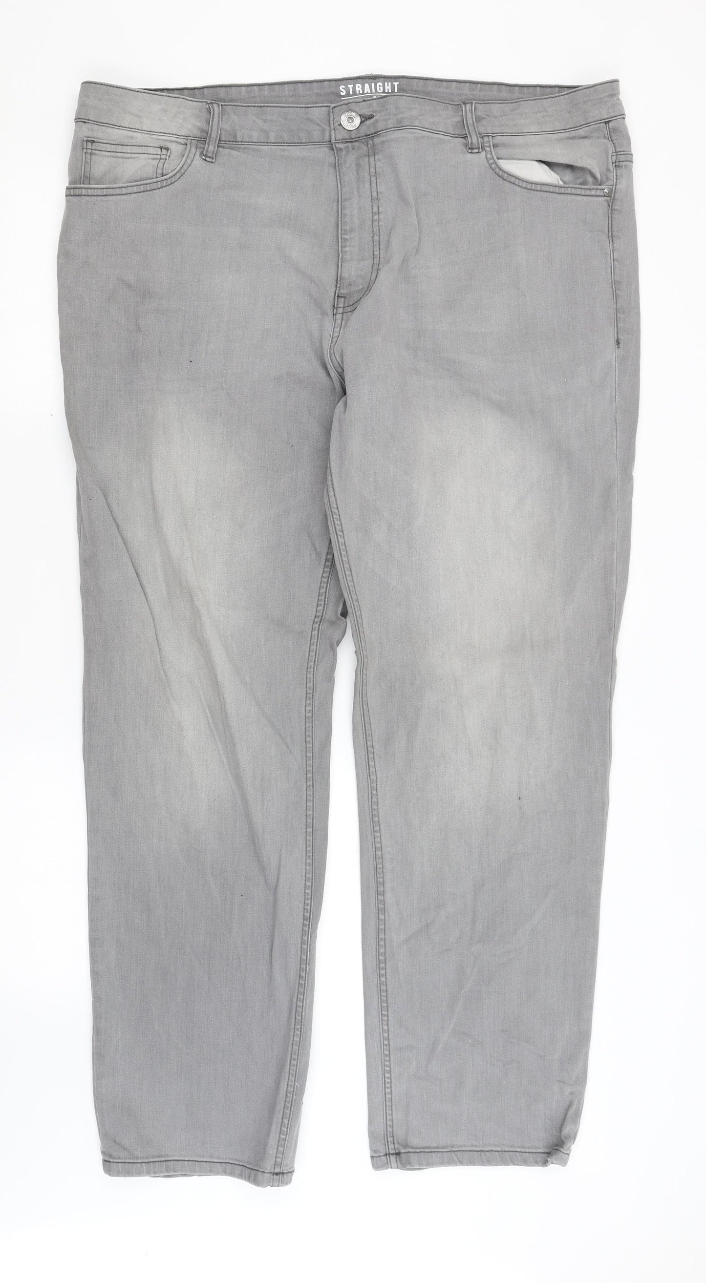 George Mens Grey   Straight Jeans Size 42 in L31 in
