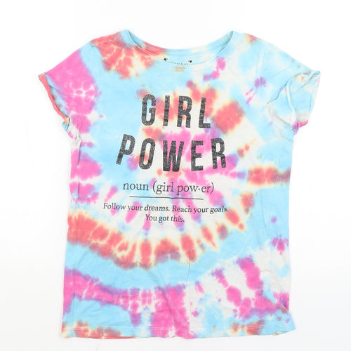 Primark Girls Blue   Basic T-Shirt Size 12-13 Years  - Girl Power