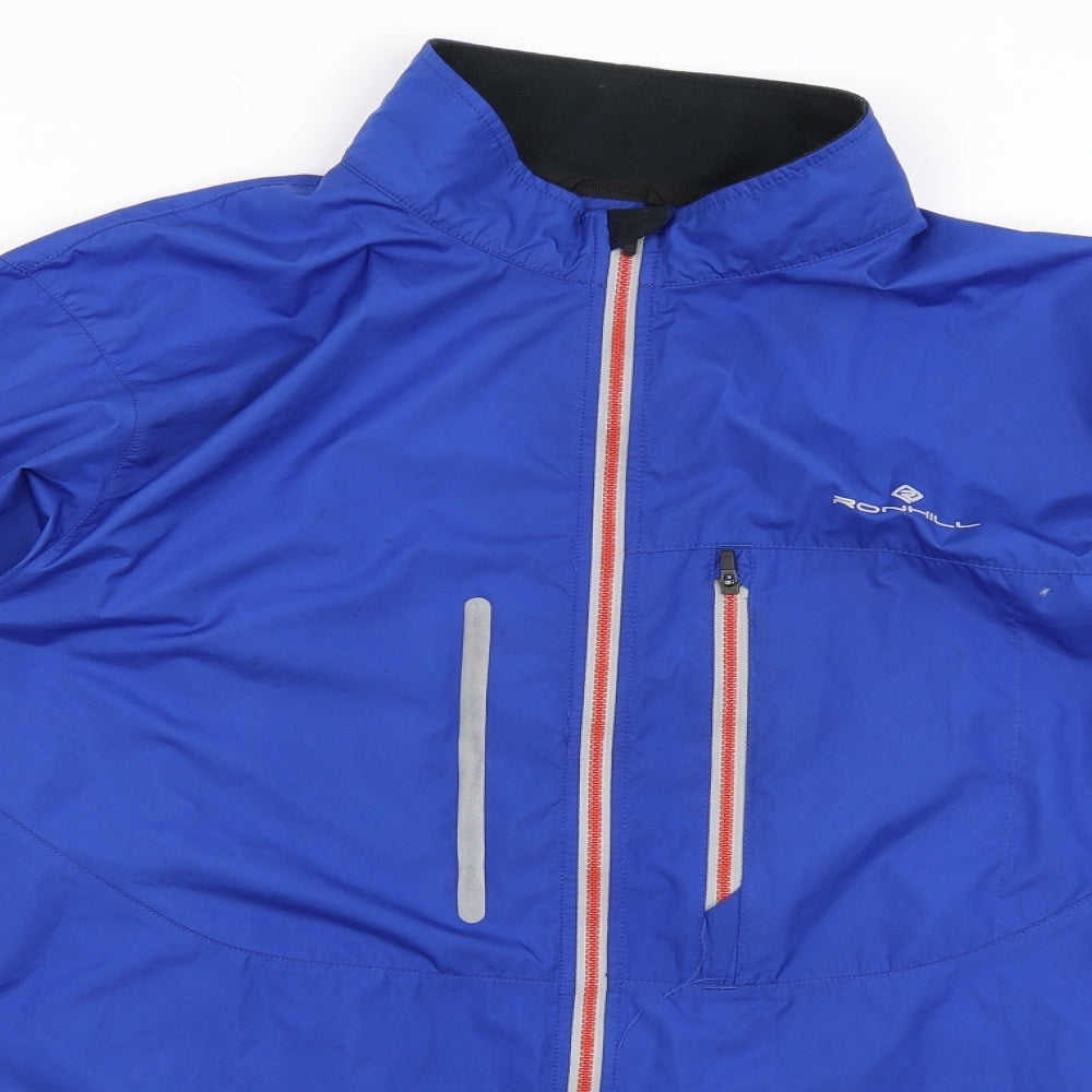 Ronhill Mens Blue   Rain Coat Coat Size L