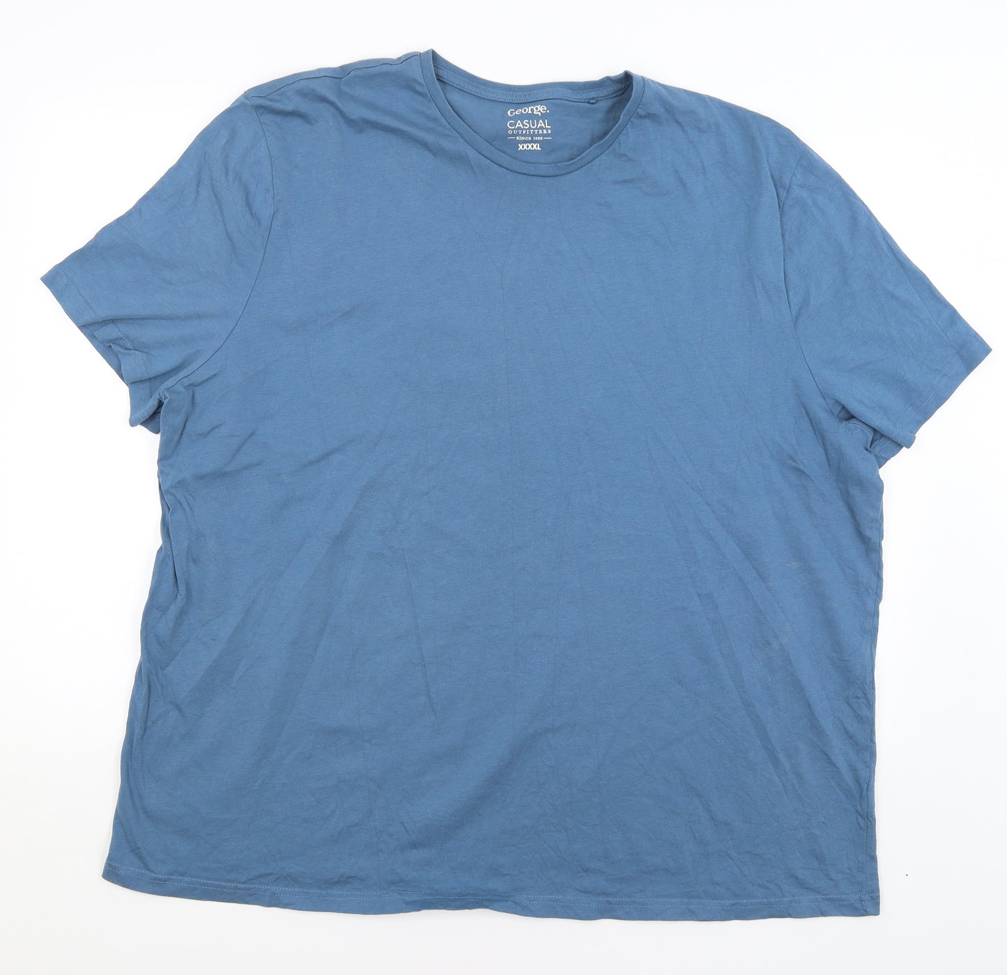 George Mens Blue    T-Shirt Size 4XL