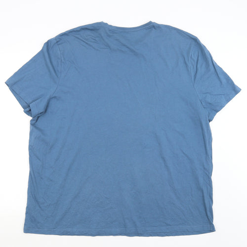 George Mens Blue    T-Shirt Size 4XL