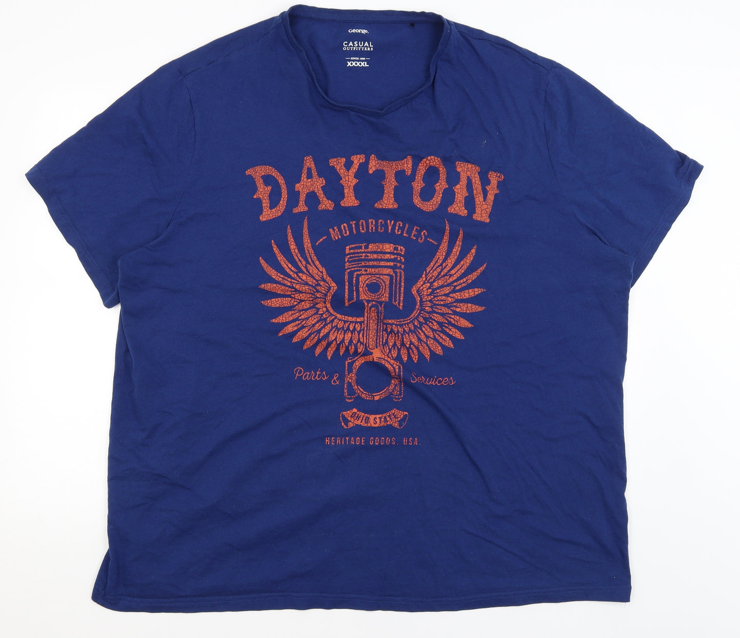 George Mens Blue    T-Shirt Size 4XL  - Dayton