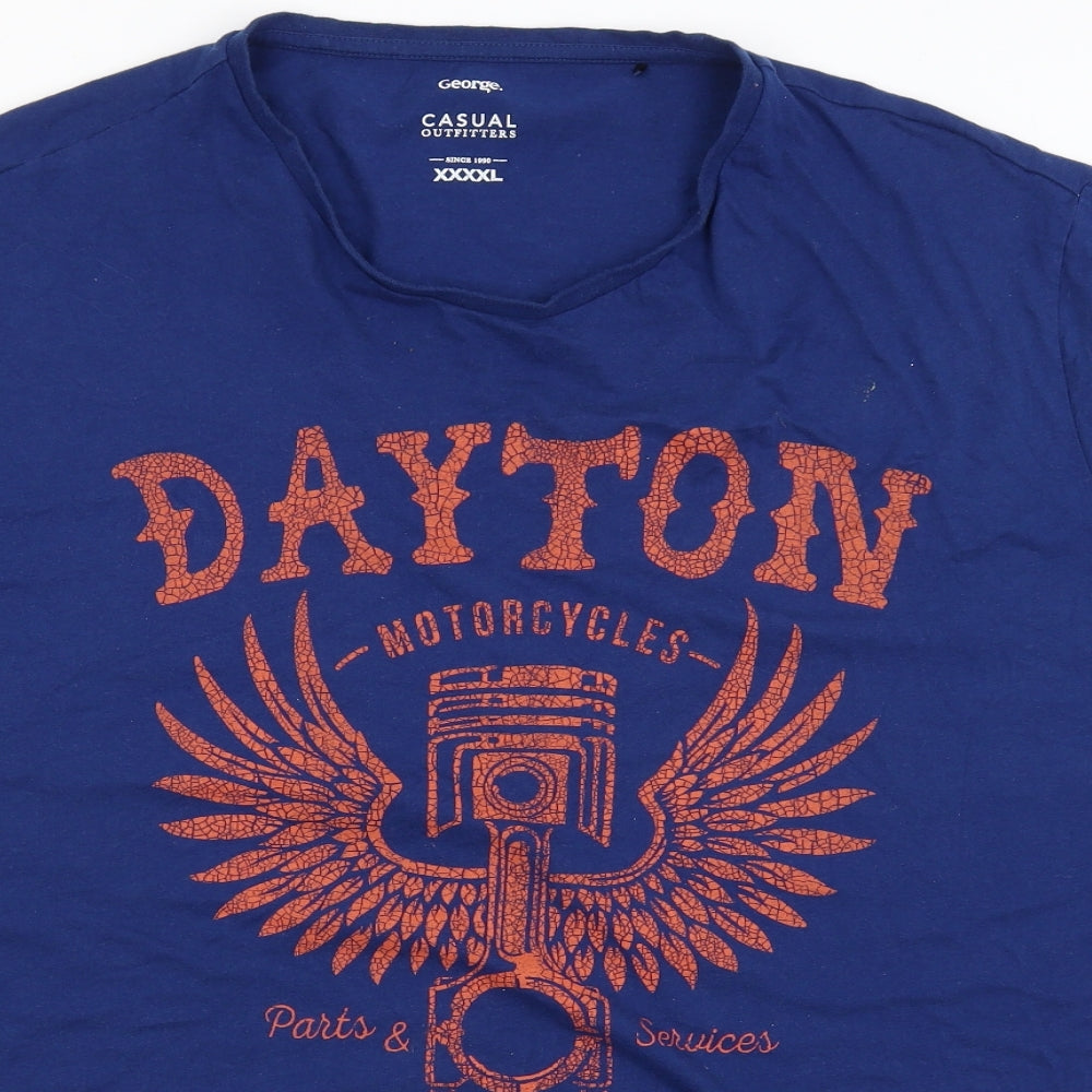 George Mens Blue    T-Shirt Size 4XL  - Dayton