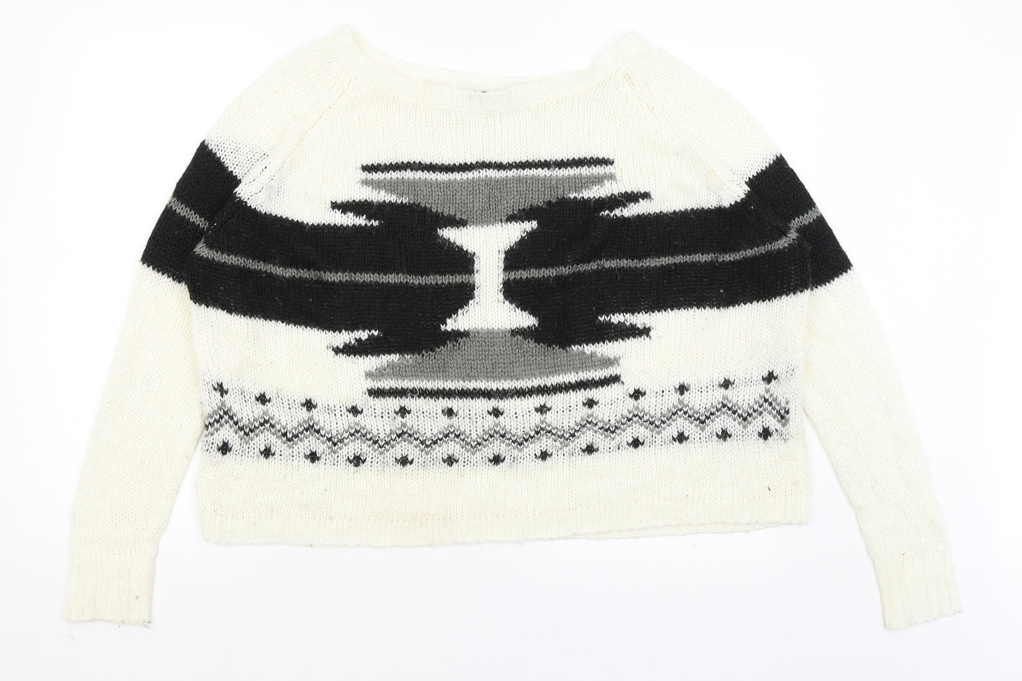 River Island Womens Ivory   Pullover Jumper Size 14