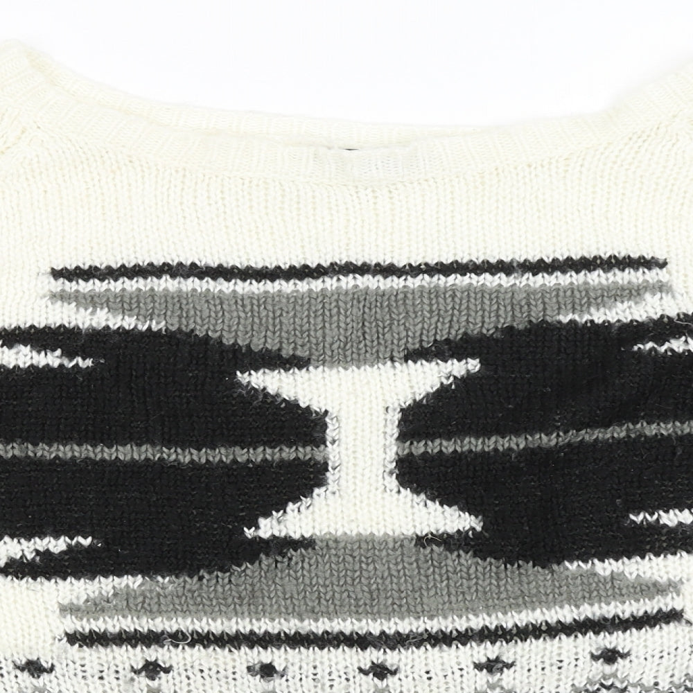 River Island Womens Ivory   Pullover Jumper Size 14