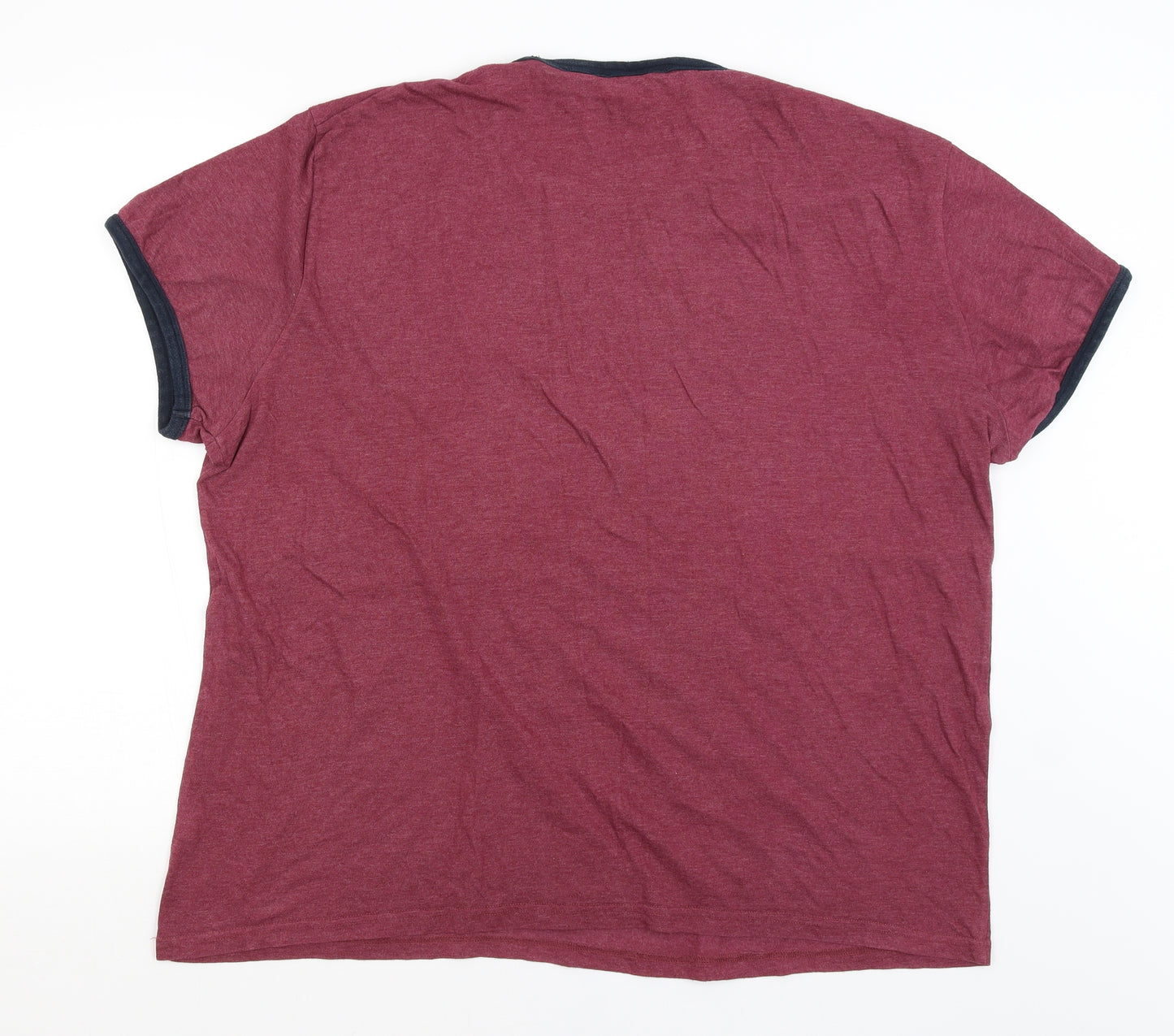 Cedar Wood State Mens Red    T-Shirt Size 2XL