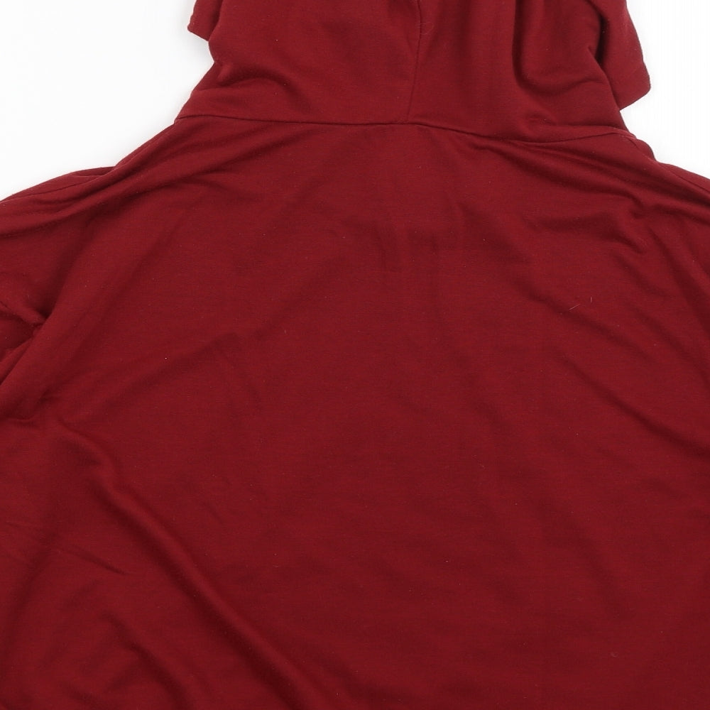 SheIn Womens Red   Pullover Hoodie Size M