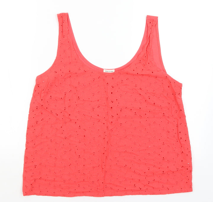River Island Womens Red   Basic Tank Size 14