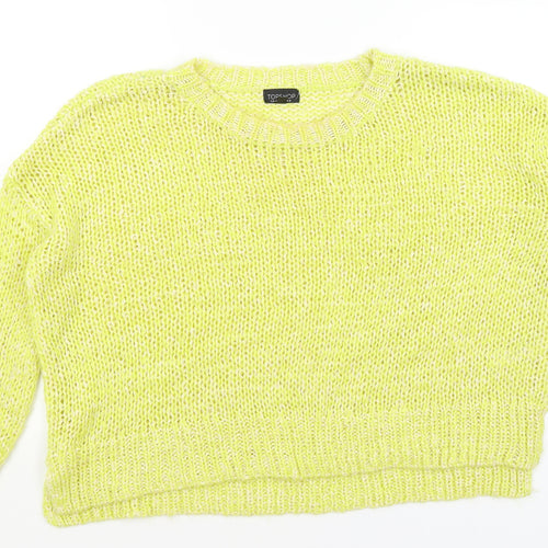 Topshop Womens Yellow   Pullover Jumper Size 12