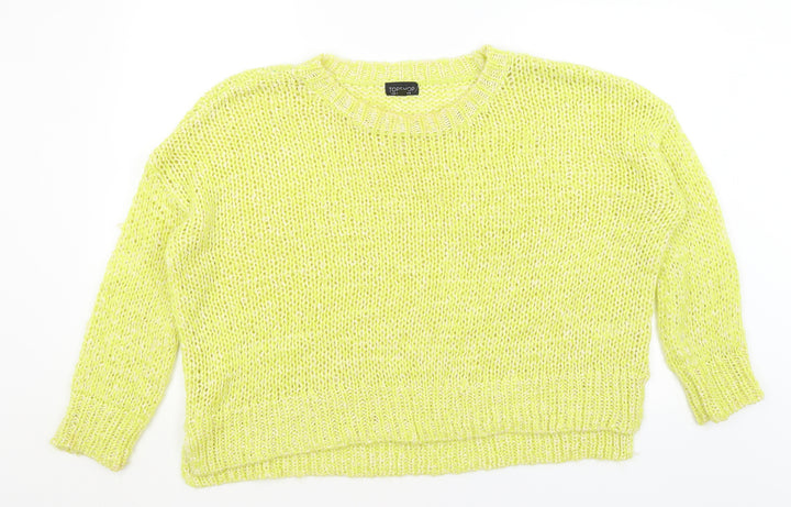 Topshop Womens Yellow   Pullover Jumper Size 12