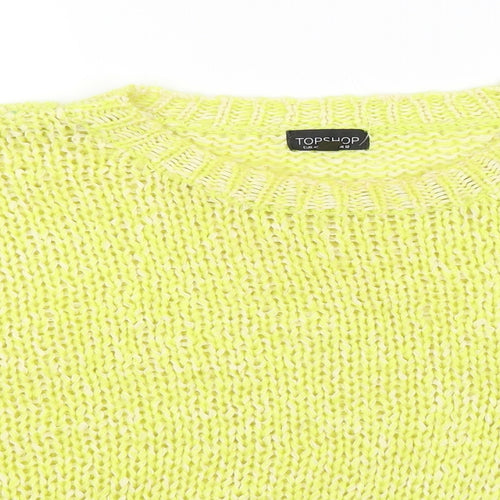 Topshop Womens Yellow   Pullover Jumper Size 12
