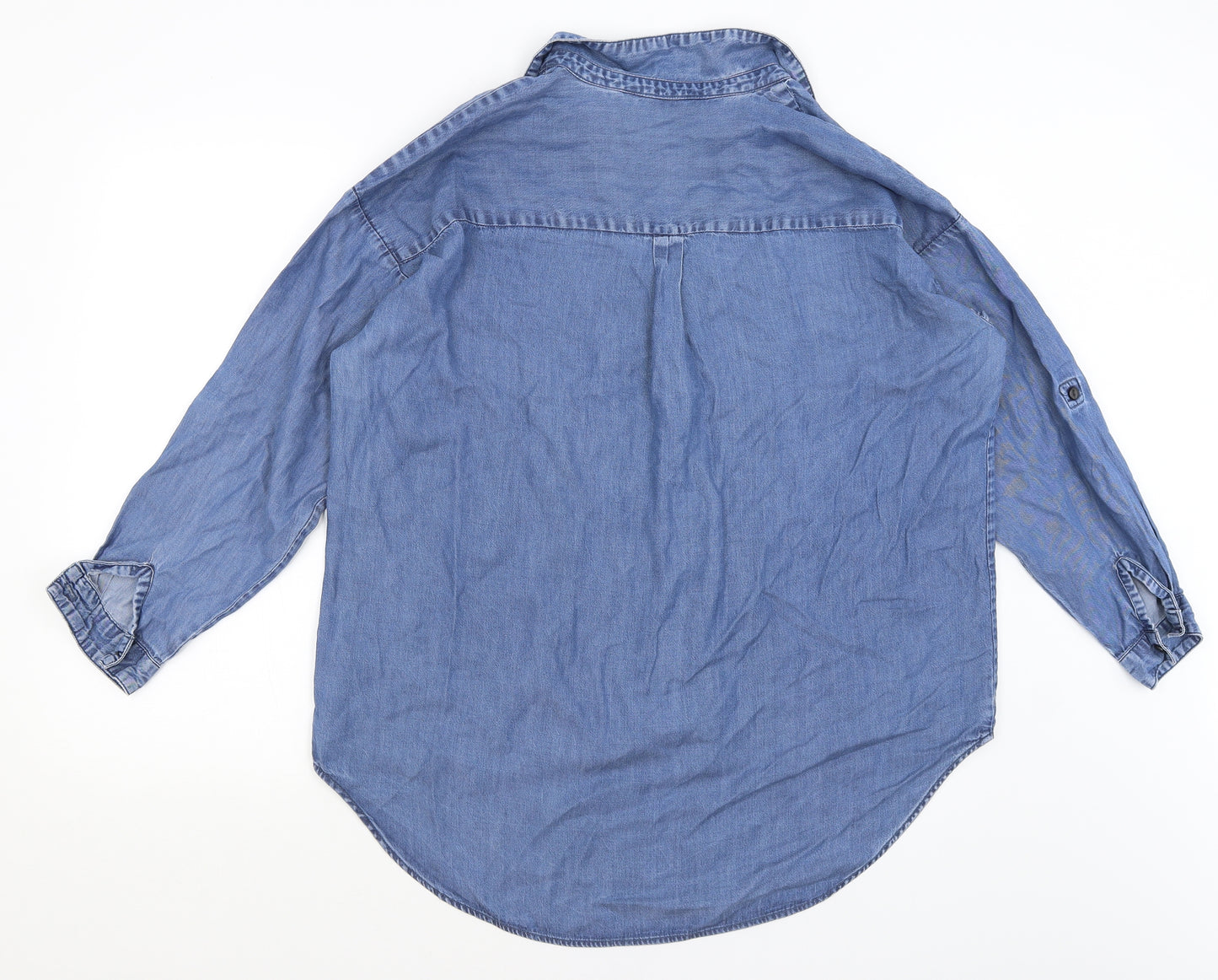 Very Womens Blue   Basic Button-Up Size 14
