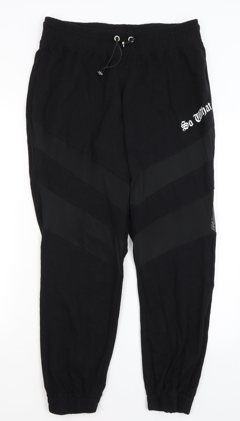 Select Womens Black   Jogger Trousers Size L L28 in