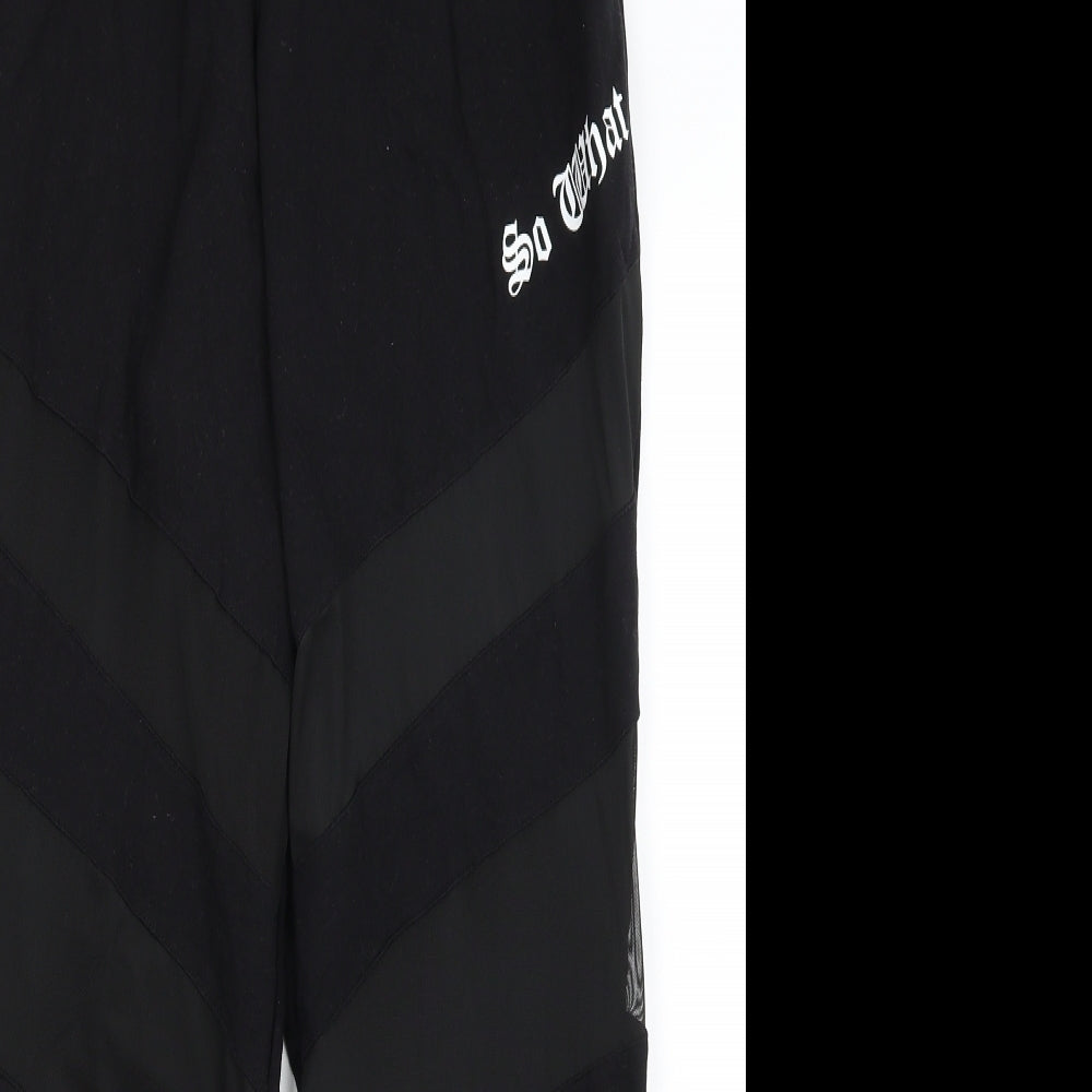 Select Womens Black   Jogger Trousers Size L L28 in