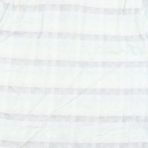 Jaques Britt Womens Blue Check  Basic Button-Up Size 16